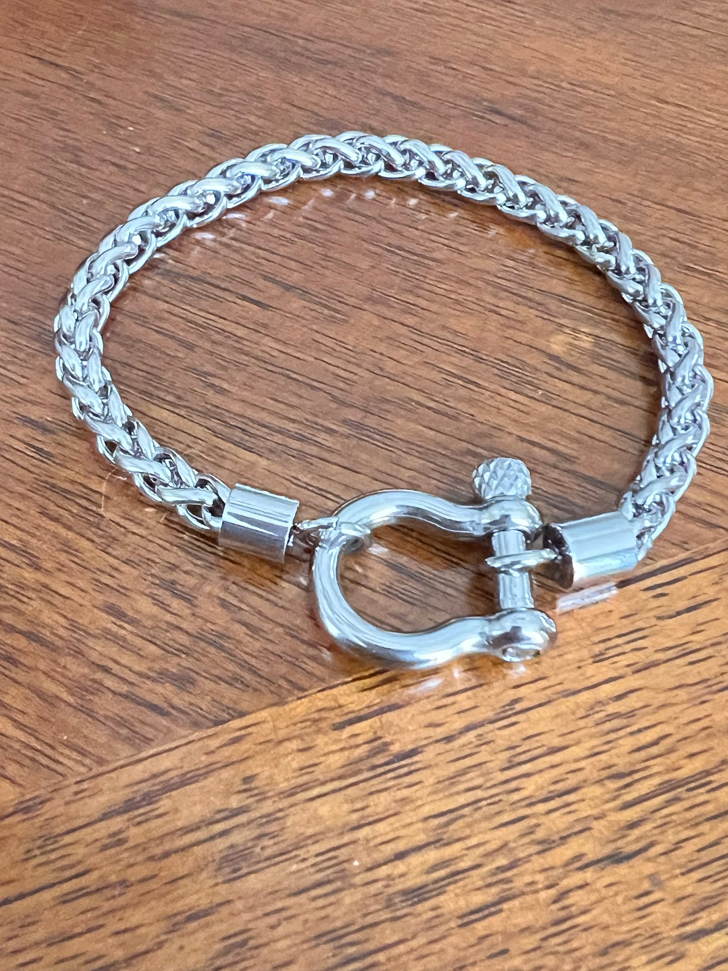 Stainless Steel Horse-bit Clasp Bracelet
