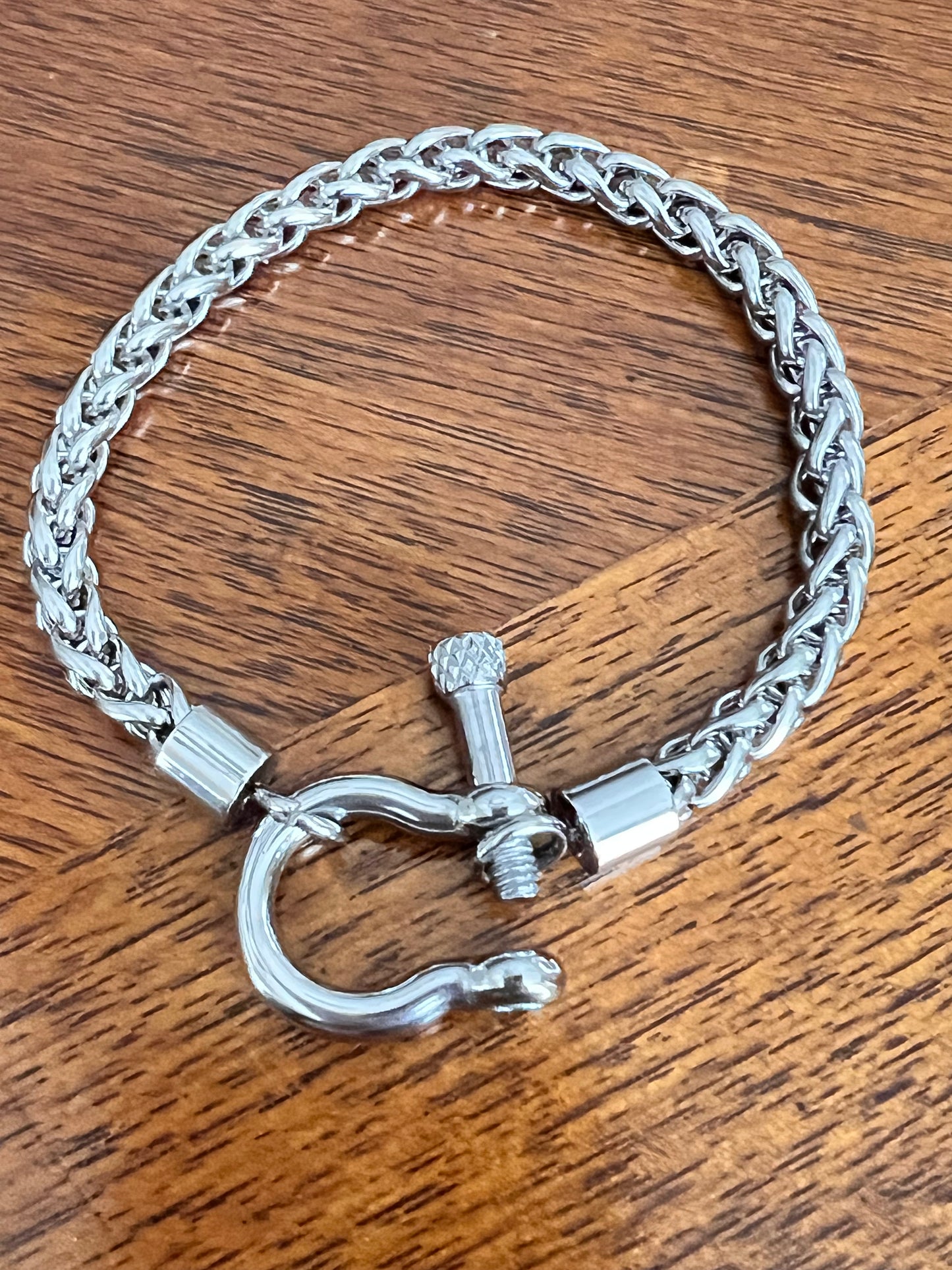 Stainless Steel Horse-bit Clasp Bracelet