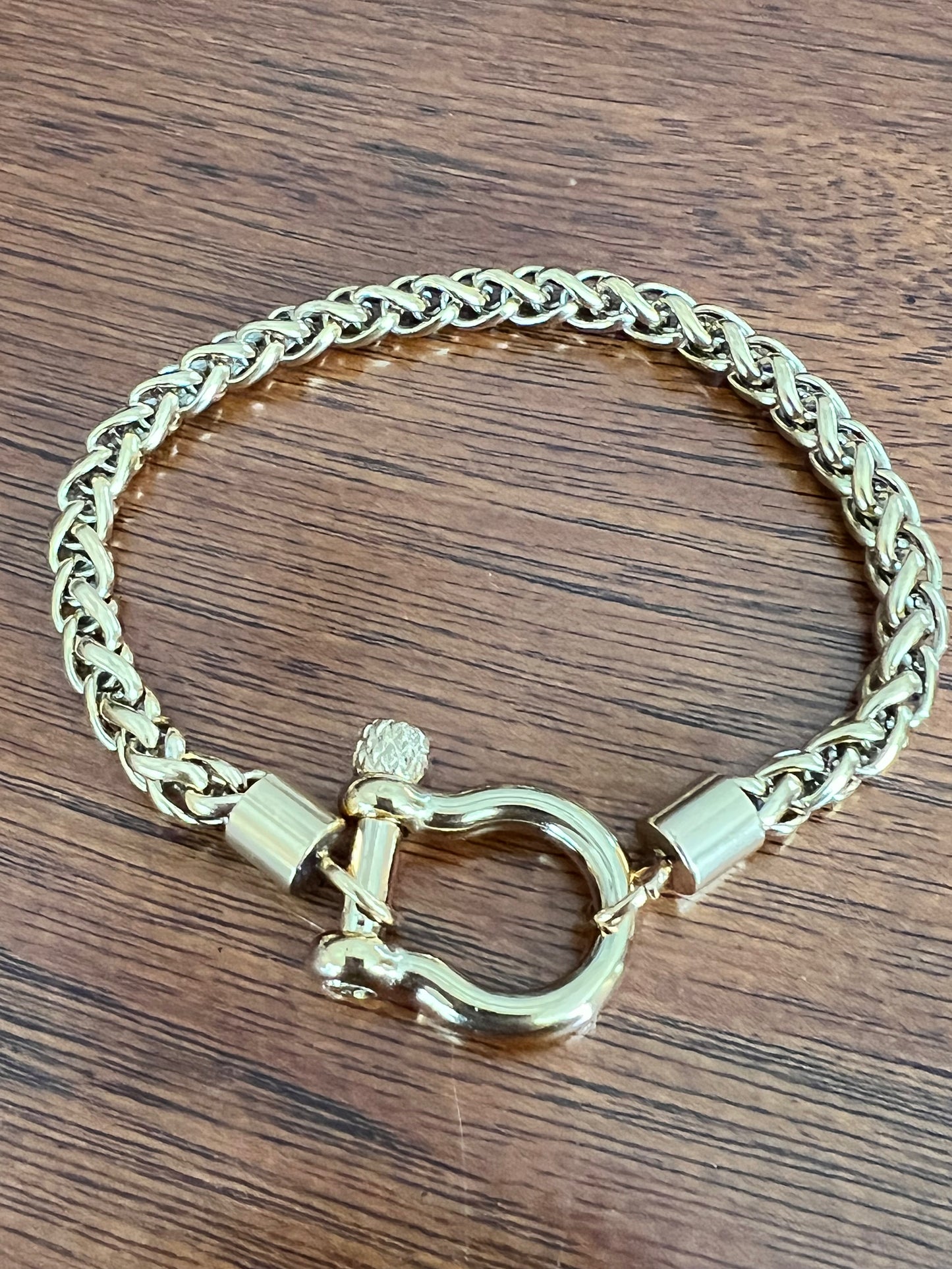 Stainless Steel Horse-bit Clasp Bracelet