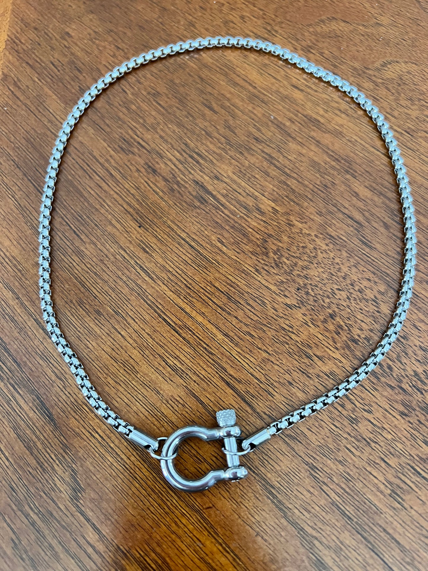 Horse-bit Style Necklace - Titanium Stainless Steel -18K Gold Plated