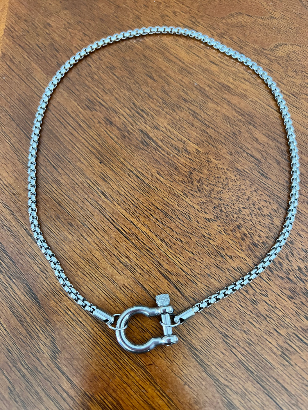 Horse-bit Style Necklace - Titanium Stainless Steel -18K Gold Plated