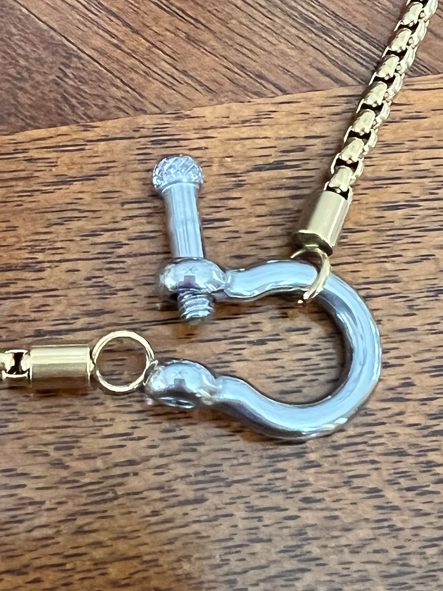 Horse-bit Style Necklace - Titanium Stainless Steel -18K Gold Plated