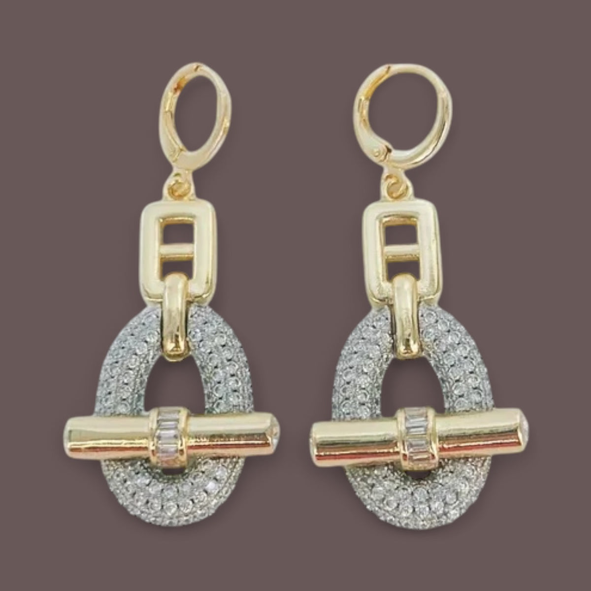 Elegant Crystal Drop Earrings