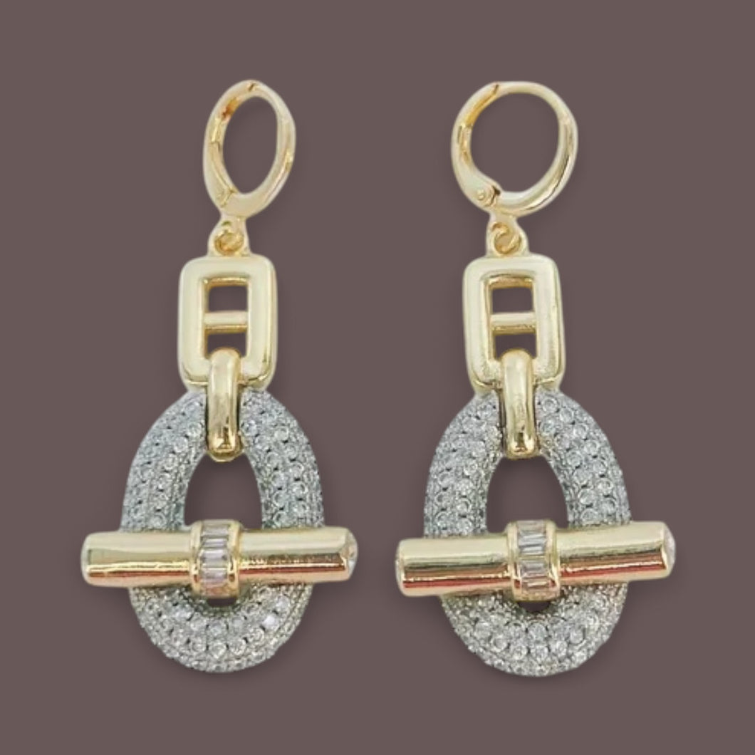 Elegant Crystal Drop Earrings