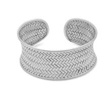 Load image into Gallery viewer, Sterling Silver Woven Cuff Bracelet
