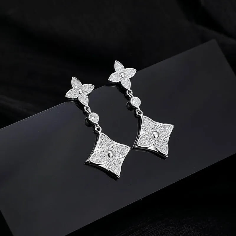 Elegant Sterling Silver Drop Earrings