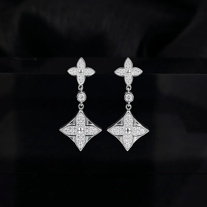 Elegant Sterling Silver Drop Earrings
