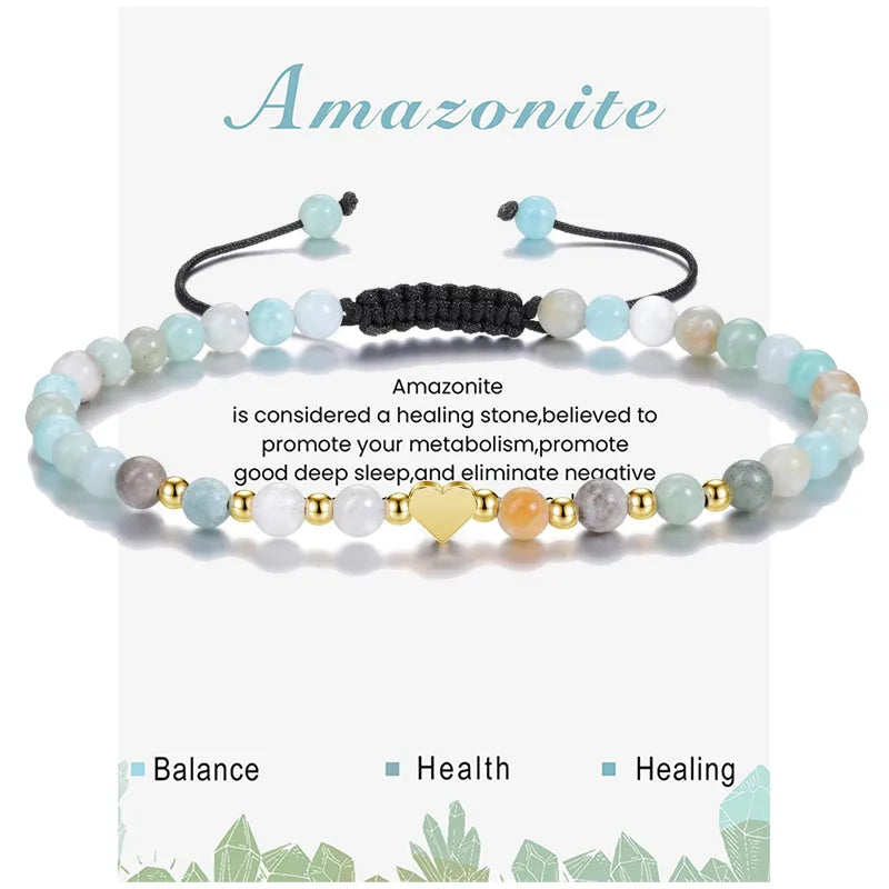 Natural Stone Beaded Bracelet