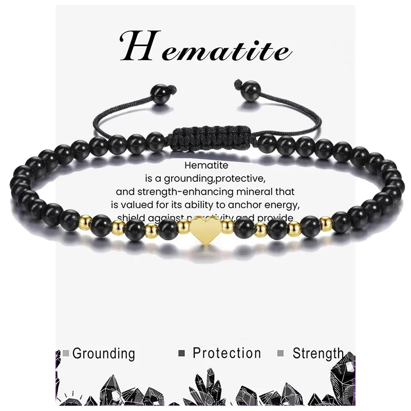 Natural Stone Beaded Bracelet