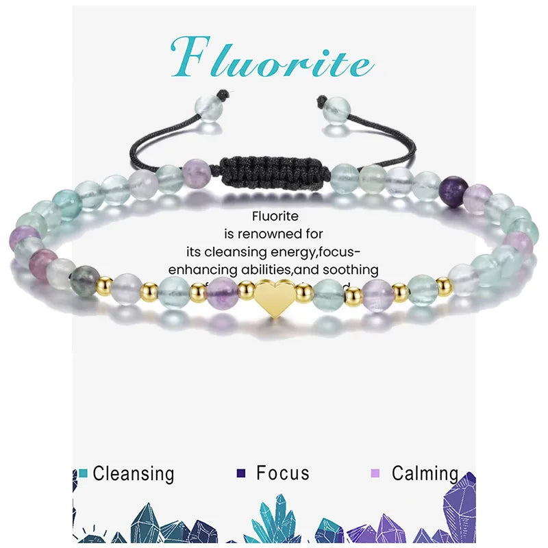 Natural Stone Beaded Bracelet