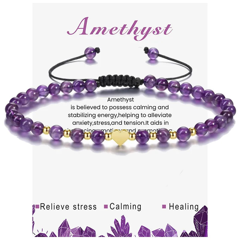 Natural Stone Beaded Bracelet