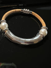 Load image into Gallery viewer, Sea Ranch Jewelry&#39;s Chunky Beaded Cork Bracelet - Natural

