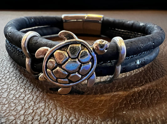 Sea Turtle Cork Bracelet by Sea Ranch Jewelry