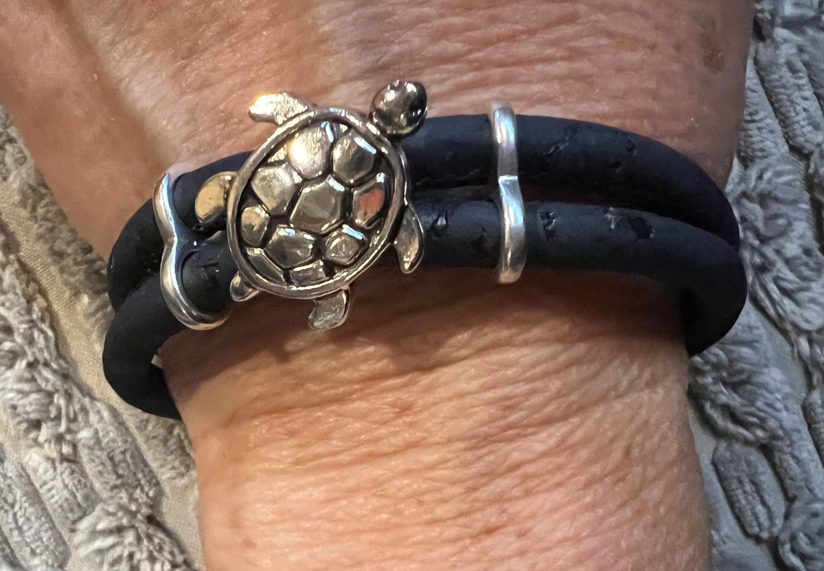 Sea Turtle Cork Bracelet by Sea Ranch Jewelry