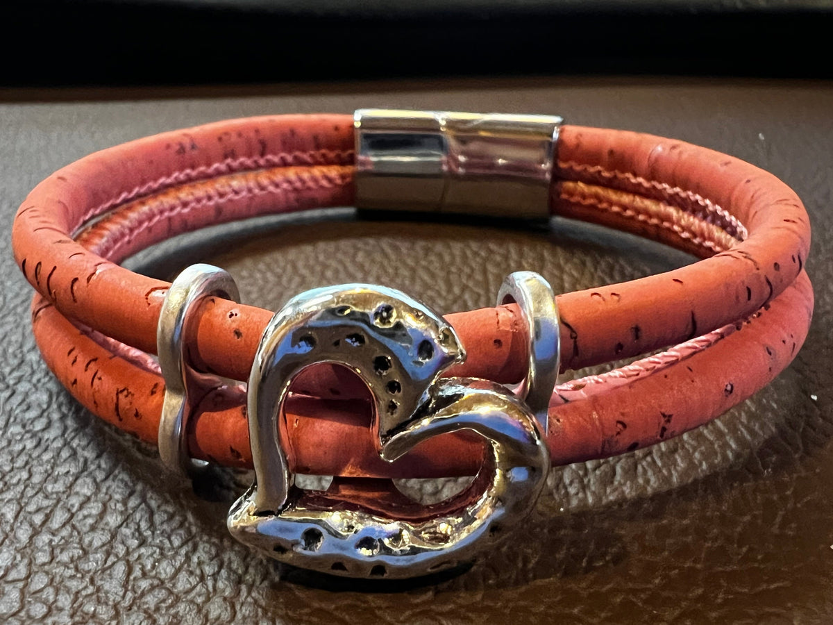 Sweet "Heart" Cork Bracelet by Sea Ranch Jewelry