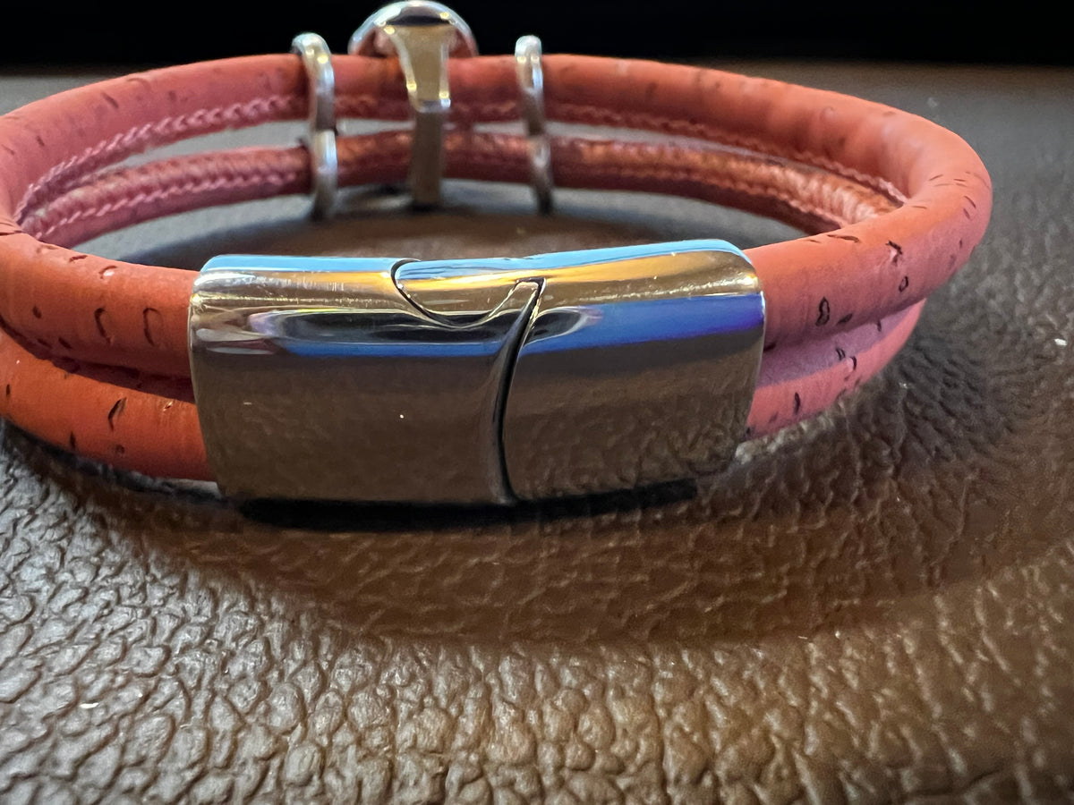 Sweet "Heart" Cork Bracelet by Sea Ranch Jewelry