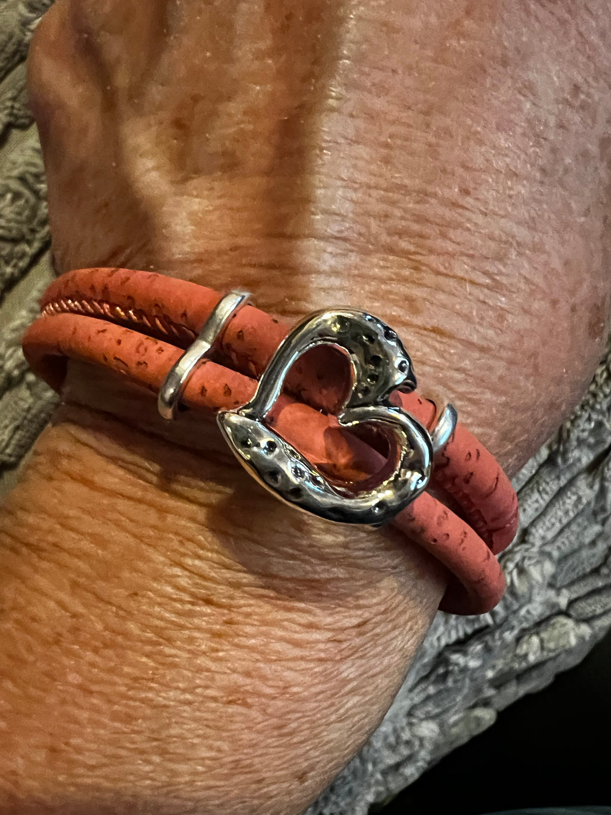 Sweet "Heart" Cork Bracelet by Sea Ranch Jewelry