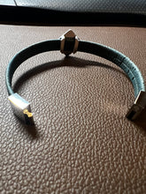 Load image into Gallery viewer, Boho Cork &amp; Tile Bracelet - Turquoise by Sea Ranch Jewelry
