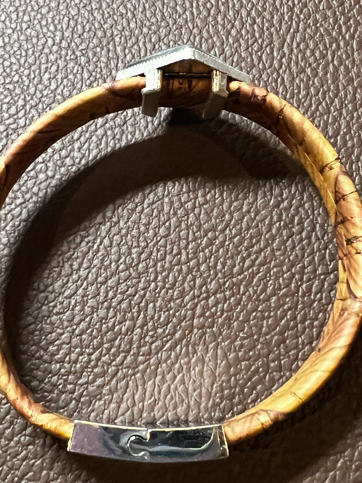 Boho Cork Tile Bracelet - Natural - by Sea Ranch Jewelry