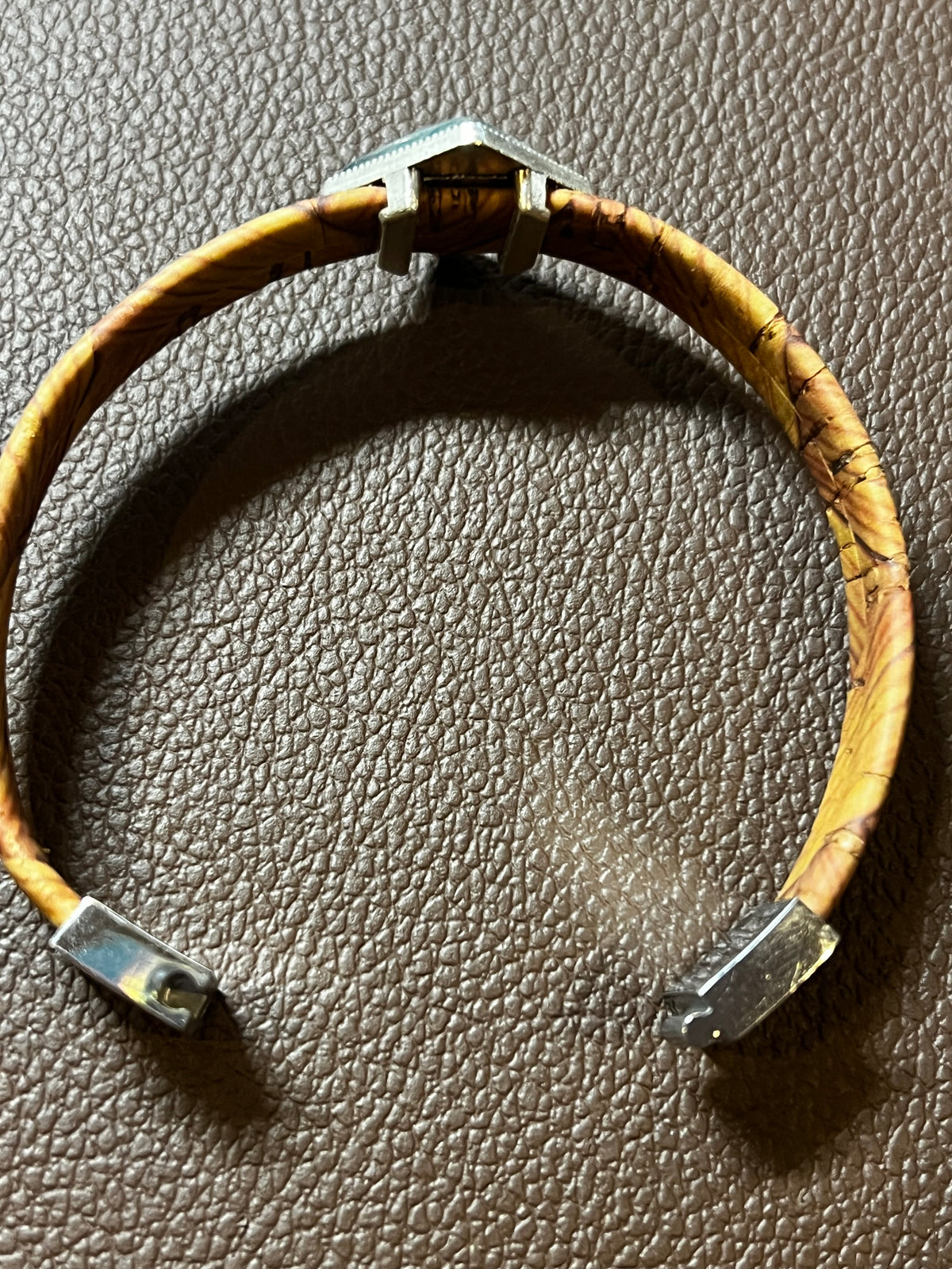 Boho Cork Tile Bracelet - Natural - by Sea Ranch Jewelry