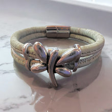 Load image into Gallery viewer, Dragonfly Cork Bracelet - Seafoam - by Sea Ranch Jewelry

