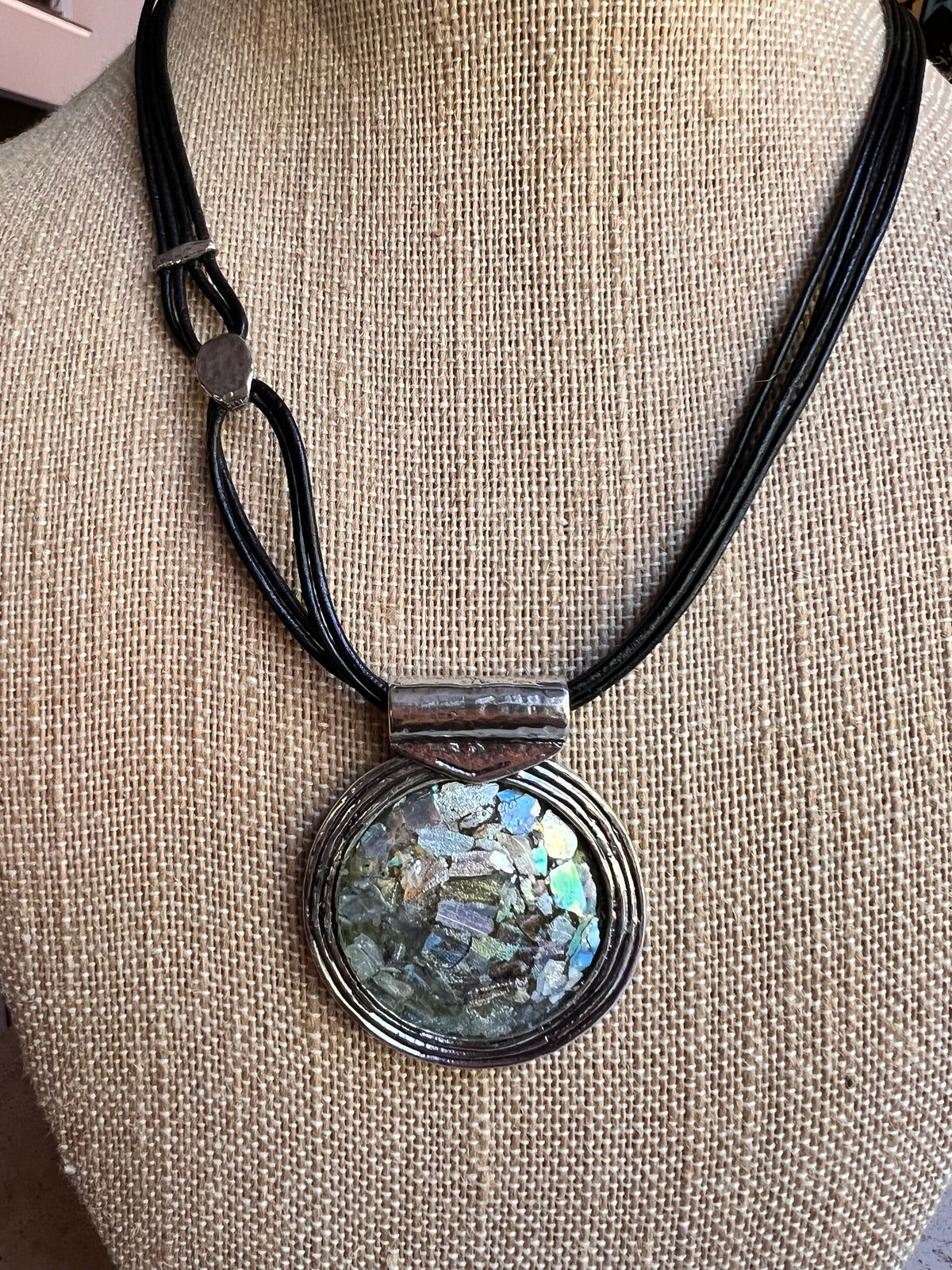 Gorgeous Roman Glass Multistrand Necklace