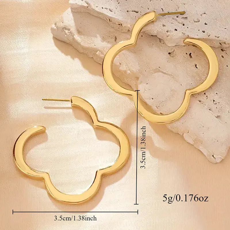 Golden Clover Earrings