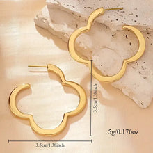 Load image into Gallery viewer, Golden Clover Earrings
