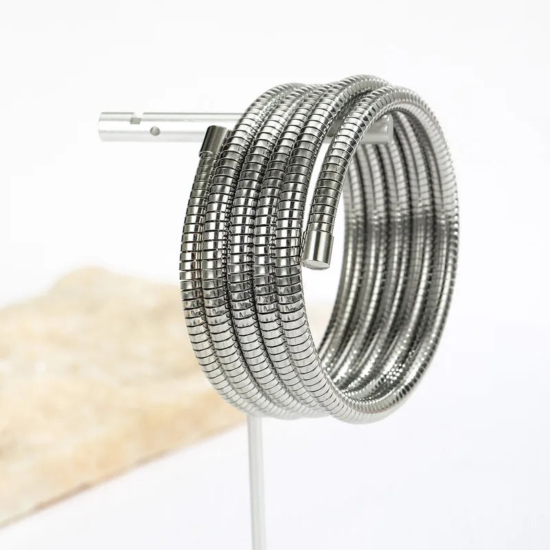 Silver Coil Style Bangle
