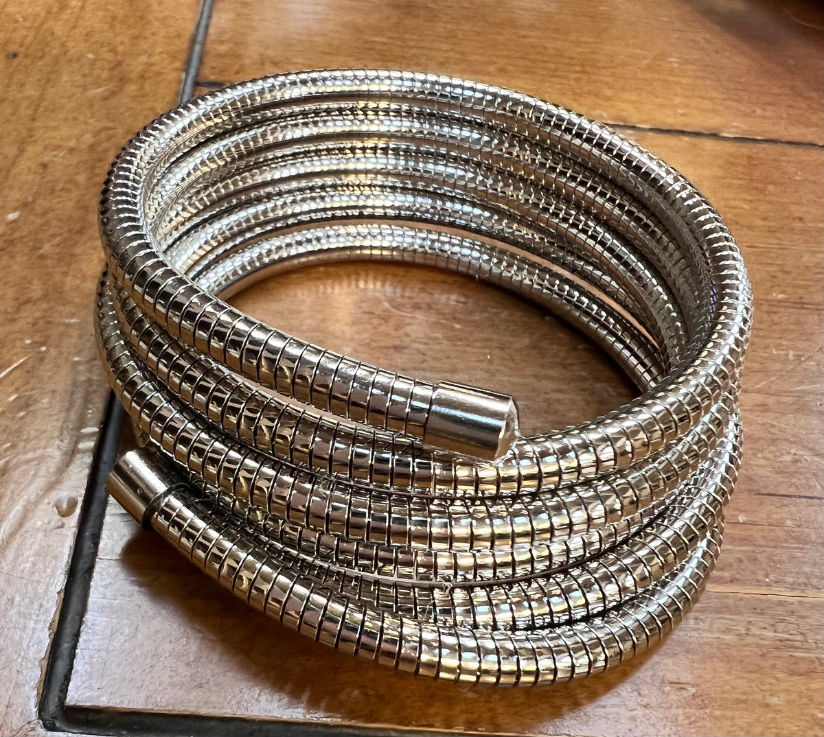 Silver Coil Style Bangle