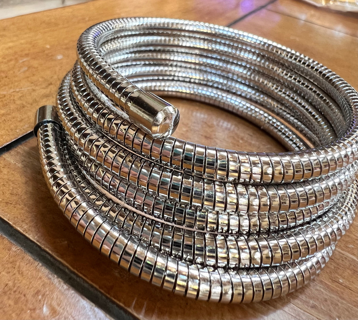 Silver Coil Style Bangle