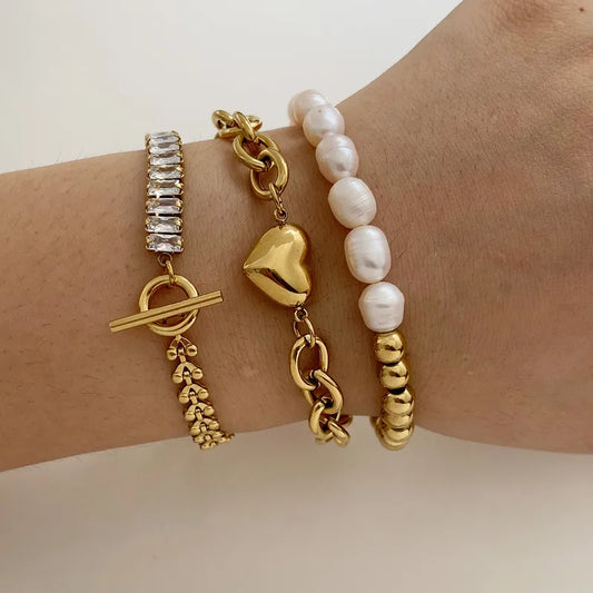 Heart Bracelet Stack Set!