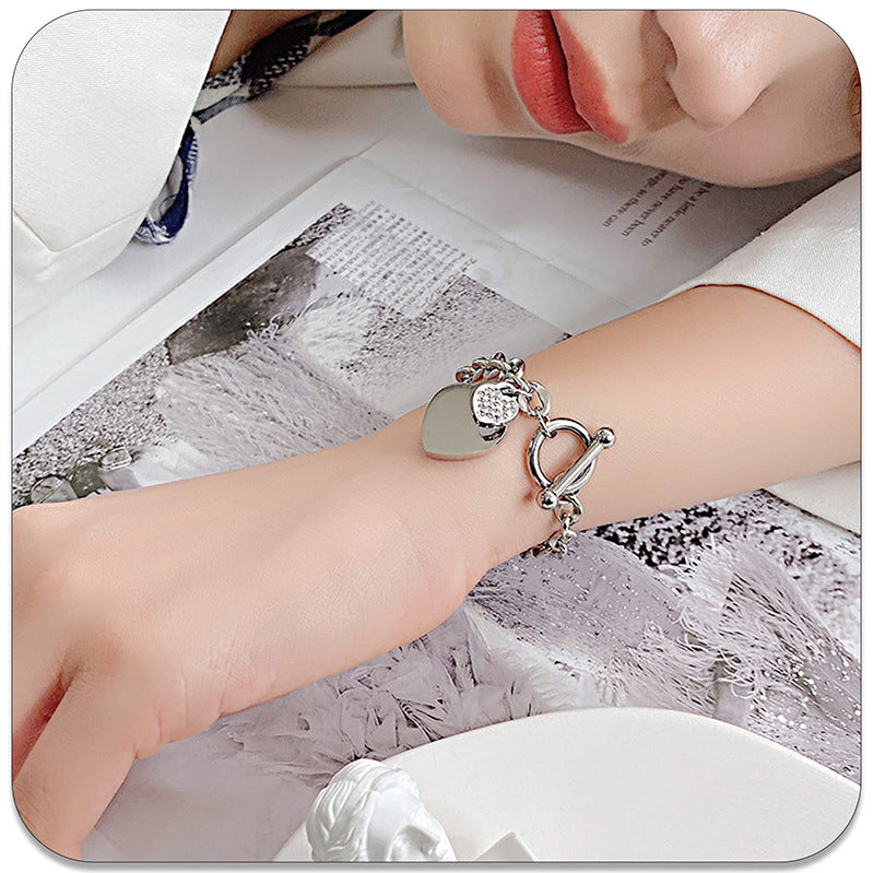 Heart Chain-Link Bracelet