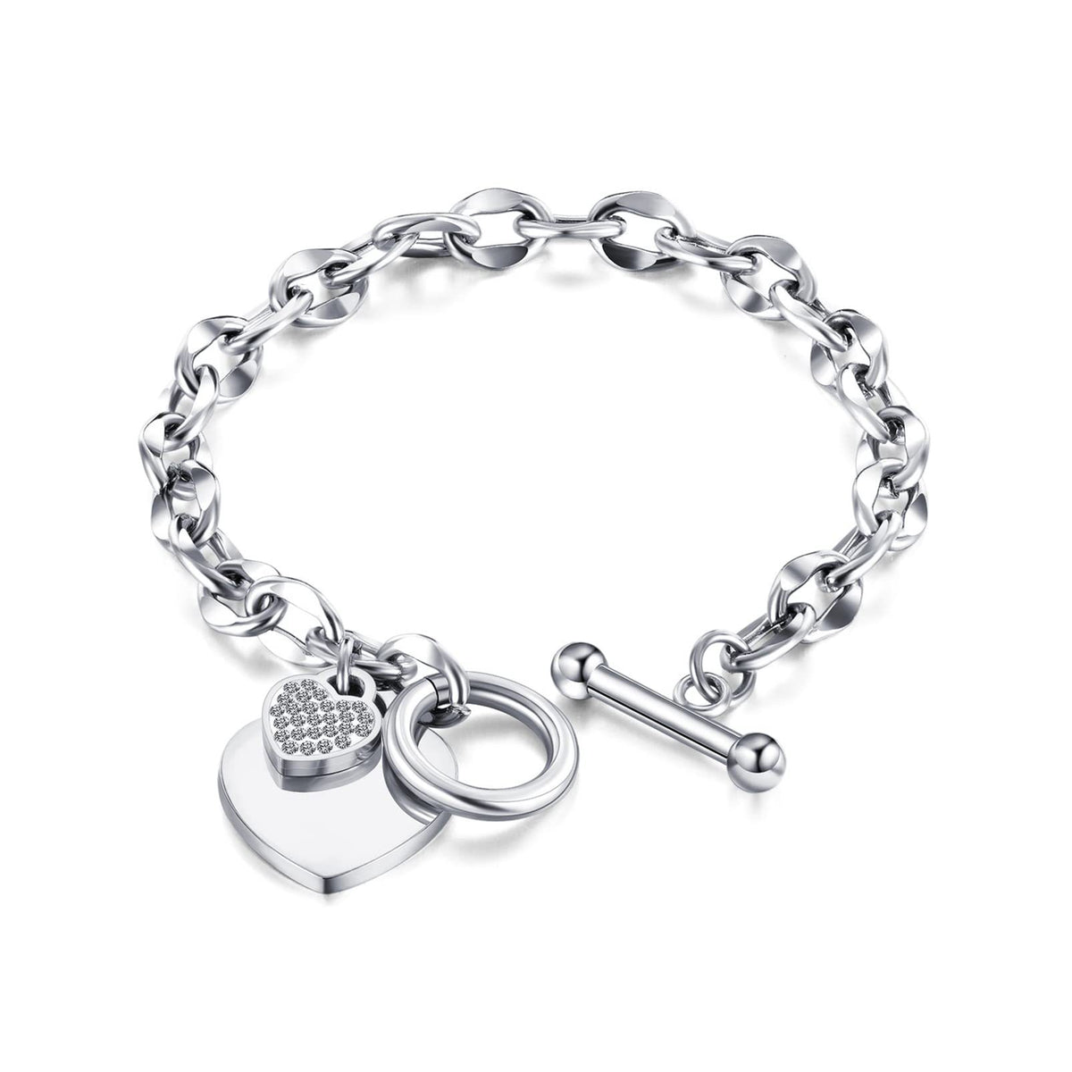Heart Chain-Link Bracelet
