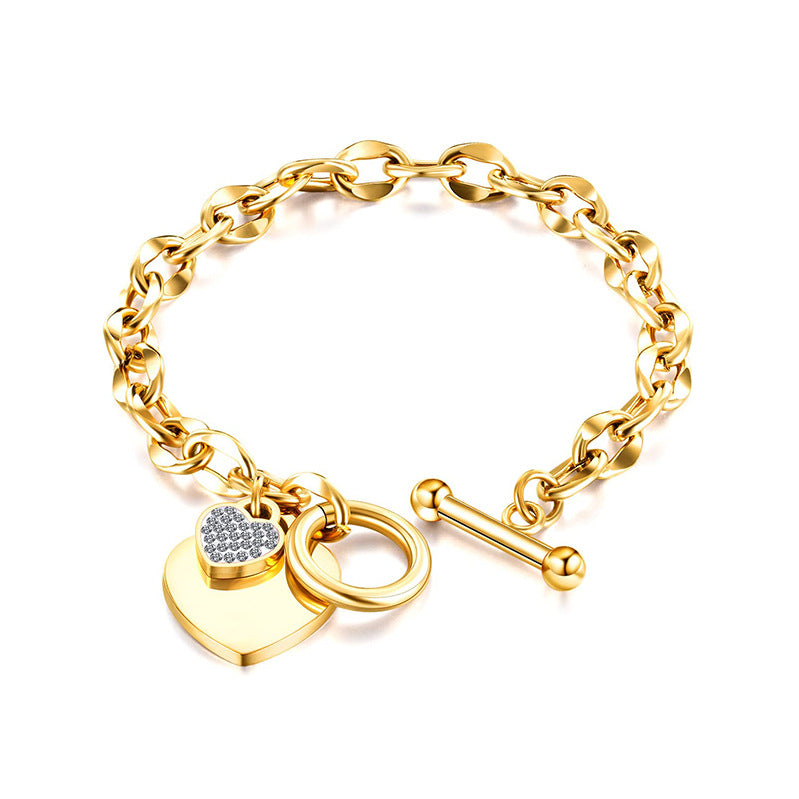 Heart Chain-Link Bracelet