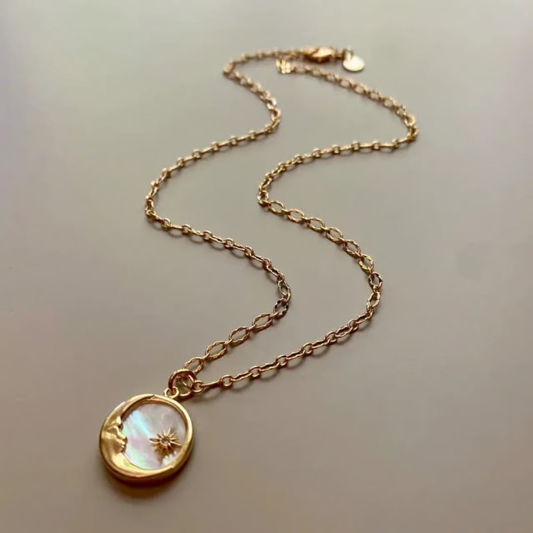 Luna and Star Necklace