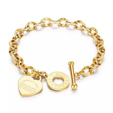 Load image into Gallery viewer, Guard Your Heart Toggle Bracelet
