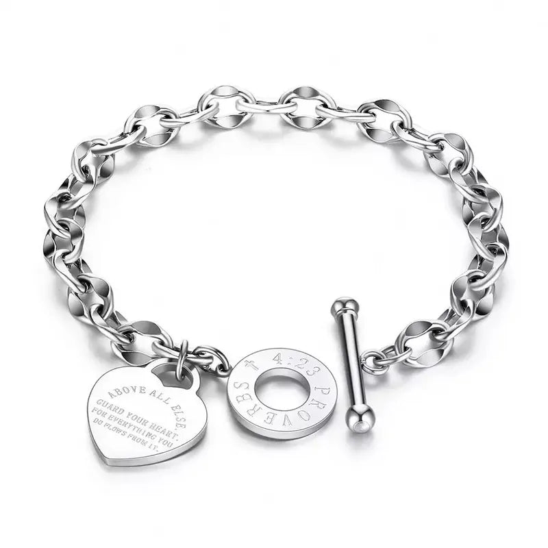 Guard Your Heart Toggle Bracelet