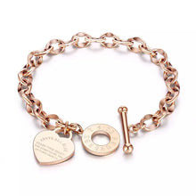 Load image into Gallery viewer, Guard Your Heart Toggle Bracelet

