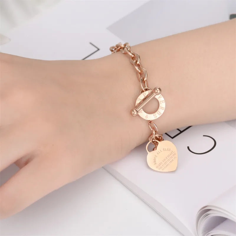 Guard Your Heart Toggle Bracelet