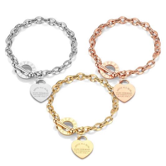 Guard Your Heart Toggle Bracelet
