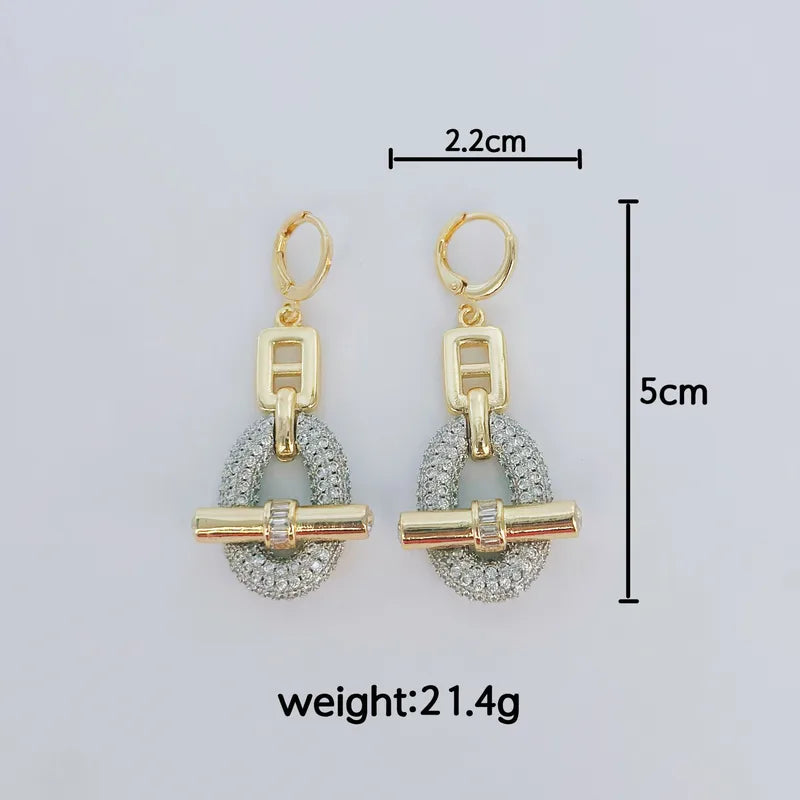 Elegant Crystal Drop Earrings