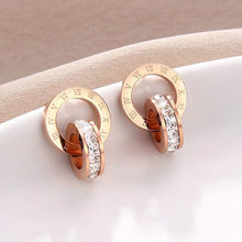 Load image into Gallery viewer, Roman Numeral Drop Earring - Gold
