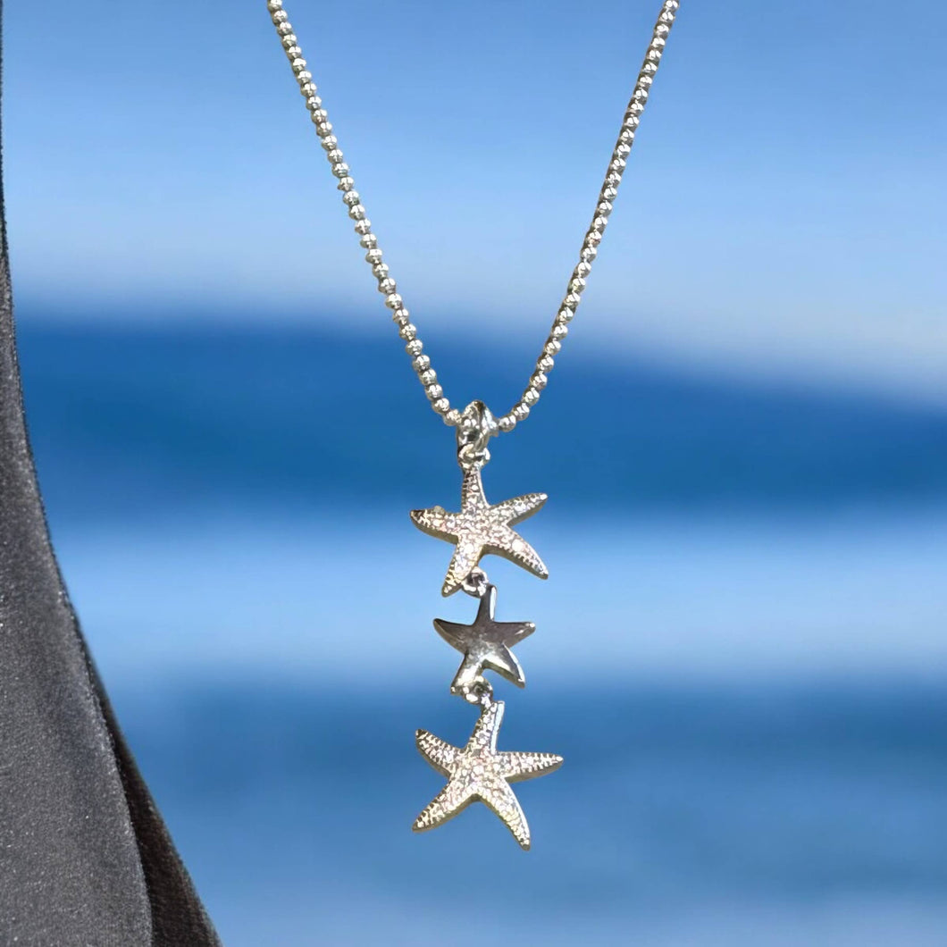Starfish Drop Necklace by Jackie Gallagher Designs