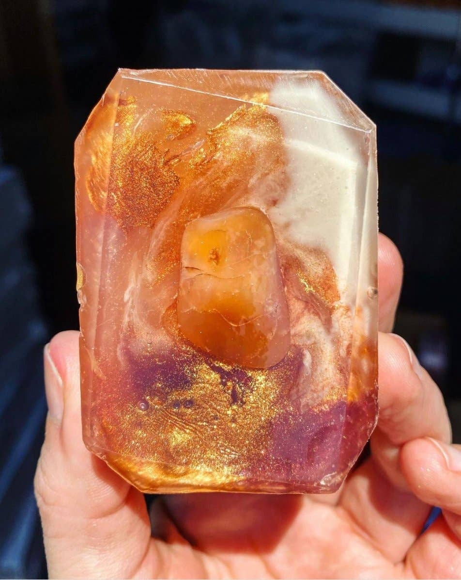 Radiate Warmth Bar Soap (Sacral Chakra) by Crystal Bar Soap