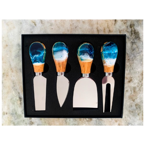 Ocean Theme Cheese Utensil Set by Nikita Fine Art