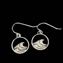 Load image into Gallery viewer, Sterling Silver Wave Earrings by Jackie Gallagher Designs

