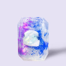 Load image into Gallery viewer, Moon Child - 3oz Rainbow Moonstone Crystal Infused Bar Soap
