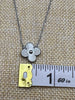 Clover Fashion Necklace - 18k white gold plated stainless steel