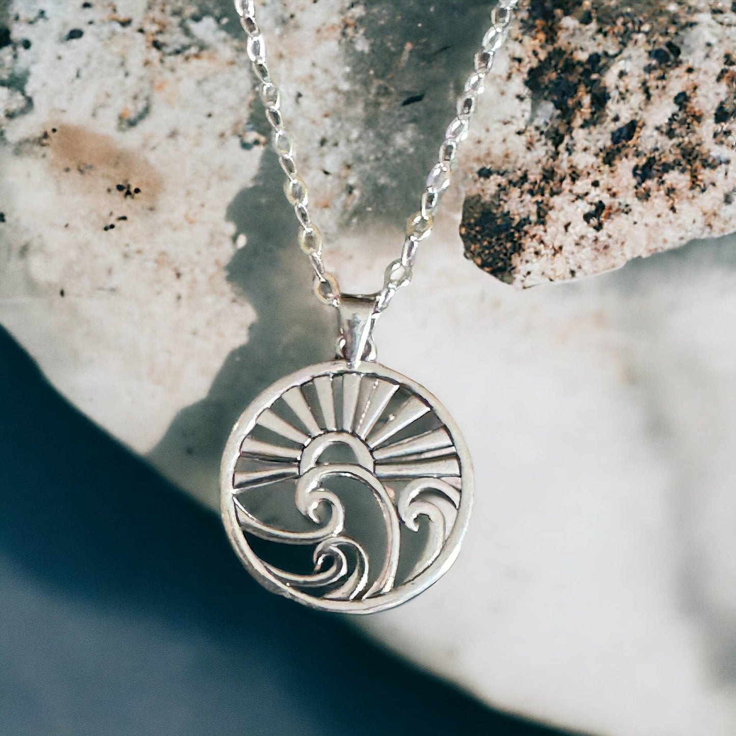 Happiness Comes in Waves Necklace by Jackie Gallagher Designs